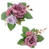Nueva Flor de Pastel Delicada Naranja Artificial Decoración de Hogar Otoño Rosa de Simulación Adornos de Flores Falsas Venta Caliente Transfronteriza