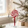 Bastonetes de Doce de Natal, Pirulitos, Botas do Papai Noel, Luvas, Trem, Chapéus de Natal, Boneco de Neve, Decorações de Árvore de Natal em Formato de Alienígena