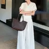 Conjunto de Camisa de Gola V e Calça Wide Leg Novo para o Verão de 2026 para Mulheres, Versátil, Solto, Emagrecedor, Elegante, Casual