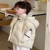 Ropa para Niños 2023 Invierno Nuevo Estilo Coreano Moda para Bebés Niños Chaleco de Algodón Cálido Hecho a Mano Pantalones Conjunto de Dos Piezas