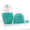 Rodillo de hielo transfronterizo compresa de hielo de silicona molde de hielo rosa masaje facial helado instrumento de belleza enfriamiento cuidado facial