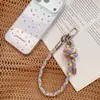 Hd216A06 Cordón Tejido Simple Estilo Dopamina Correa para Teléfono Llavero Colgante Accesorio para Bolso con Almohadilla para Teléfono