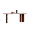 Mesa de conferencia ovalada de madera maciza, mesa larga nórdica, mesa de isla francesa, mesa de comedor y silla para sala de estar de villa, mesa de comedor para apartamento pequeño