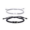 Pulseras de Nudo de Bambú para Pareja, Una para Hombre y Otra para Mujer, Gama Alta, Nicho, Lujo Ligero, Pulseras Tejidas de Resina, Regalo de San Valentín