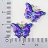 Colgante de Mariposa con Patrón de Goteo de Aceite Joyería de Aleación Estilo Ins Colgante de Mariposa de Aleación Estilo Coreano Accesorios para Collares y Pendientes DIY