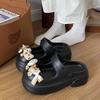 Pantuflas Mary Jane de EVA para mujer, de verano, antideslizantes, suela gruesa, 2024, nuevas, 5.0, pantuflas de media suela gruesa