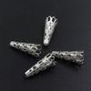Dongguan Changan Accesorios para joyería DIY Acero inoxidable Cuerno Flor larga Soporte para flores Tapa de flor Material de horquilla antigua