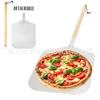 Herramientas para hornear al por mayor de fábrica pala para pizza de 12 pulgadas mango de madera removible pala especial para hornear pizza pala especial para horno