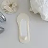 Meias de Barco de Boca Rasa Femininas Verão Algodão Inferior Boca Rasa Invisível Nova Antiderrapante Resistente ao Calcanhar Respirável Meias de Seda Gelada Verão Finas