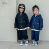 Traje de mezclilla de otoño para niños Niñas 2025 Nuevo Primavera y Otoño Casual Bebé Niños Chaqueta Pantalones Conjunto de dos piezas