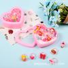 Anillo para niños coreano anillo niña bebé Princesa joyería regalo anillo de plástico de dibujos animados set de regalo para niña