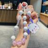 Cadena para Teléfono Acrílica con Cuentas Hecha a Mano Original Linda Accesorios Viento Ins para Niñas Pulsera DIY Llavero Colgante
