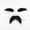 Accesorios de Mascarada de Halloween Utilería Suministros para Fiesta de Actuación Cejas Artificiales Amarillas Barba Barba Abuelo Disfraz
