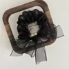 Novo Estilo Francês Super Fada Rede de Pérolas Laço Corda de Cabelo Fashionável Elegante Estilo de Alta Qualidade Rabo de Cavalo Flor de Cabeça Tendão de Borracha Mulheres