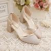 2021 Verano Nuevo Estilo Sandalias Baotou Zapatos de Mujer de Estilo Coreano de Punta Tacón Grueso Zapatos de Mujer con Hebilla Sandalias de Moda para Comercio Exterior
