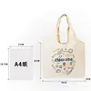 Bolsa de Lona Lisa de Color Sólido para Hombres y Mujeres, Adecuada para Estudiantes para Llevar Libros, con Logo Personalizable, Mochila, Bolso de Mano Promocional
