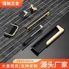 Puxadores de Porta de Armário Fabricados em Fábrica pelo Fabricante, Puxadores Simples de Liga de Zinco Estilo Chinês Novo, Puxadores Sólidos Personalizados para Gaveta de Roupeiro de Armário