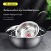 Balde de bacia de aço inoxidável bacia doméstica cozinha espessada bacia de vegetais bacia redonda bacia reversa bacia multiuso atacado