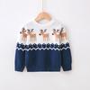 Ropa infantil de comercio exterior transfronterizo al por mayor Suéter navideño europeo y americano para niños y niñas Bebé otoño e invierno Suéter de punto básico