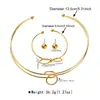 Juego de Collares Gargantilla Corta Versátiles de Perlas Artificiales para Bodas Transfronterizas, Juego de Collares Gargantilla Exagerados y Elegantes, Exquisitos Accesorios de Banquete