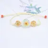 Europeo y Americano Transfronterizo Tendencia de Tiktok Hora Piedra Preciosa Venta Caliente Pulsera de Flor Natural Hilo Joyería Aliento de Bebé Artesanía Hecha a Mano