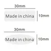 Etiquetas adhesivas de papel cobre, Hecho en China, etiquetas de origen para exportación transfronteriza