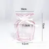 Jarrón de vidrio sodo-cálcico personalizado transfronterizo, tarro de almacenamiento simple estilo europeo, pieza decorativa de alta gama para sala de estar y dormitorio