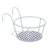 Estante para flores de balcón, estante de almacenamiento, soporte para macetas colgante de barandilla, barandilla colgante de hierro forjado, soporte para plantas suculentas de alféizar de ventana interior