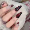 Accesorios para Uñas con Forma de Cruz de Diamante Completo de Venta Caliente Transfronteriza, Estilo Punk, Decoraciones de Pedrería 3D Súper Brillantes para Uñas de Celebridades de Internet
