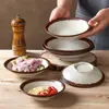Vajilla de melamina Xiangyuan tazón pequeño plato pequeño de imitación de porcelana retro nostálgico tazón para plato de acompañamiento restaurante de hot pot comercial tazón para plato de acompañamiento de intestino de pato tripa peluda