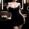 Lencería Sexy, Uniformes Sexys que Exponen el Pecho y Cubren el Trasero, Camisón de Encaje Hottie de Pura Pasión Talla Grande, Ropa Erótica Femenina