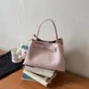 Bolso de Cubo Portátil Estilo Coreano Transfronterizo, Bolso de Mano de Gran Capacidad a la Moda, Bolso de Hombro de Gama Alta, Bolso Cruzado Versátil para el Trayecto Diario