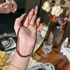 Pulsera de Año Zodiacal Rojo Granada Más Vendida Doble Círculo Nueva para Mujer 2025 Cuentas de Transferencia Pulsera de Buena Suerte para el Cumpleaños de la Novia