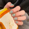 Peças de Unha Postiça Explosivas de Usar Peça de Arte para Unhas Gradiente com Sentido Avançado Removível Europeu e Americano Olho de Gato Menina Popular Peças de Unha Pré-fabricadas