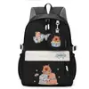 Mochila Fofa Desenho Animado Casual Alunos do Ensino Fundamental e Médio Mochila Escolar de Grande Capacidade Simples Leve para Homens e Mulheres Nova Mochila de Viagem