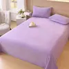 Sábana de Color Puro de Terciopelo de Leche Clase A, Pieza Única, Adecuada para Dormitorio de una Persona o Uso Doméstico, Engrosada para Calidez, Lavable a Máquina, Antiestática
