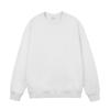 Outono e inverno algodão pesado estilo japonês gola redonda pulôver felpudo forrado de lã espessado solto manga comprida suéter base camisa para homens e mulheres