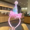 Suministro Transfronterizo de Velas para Pasteles de Cumpleaños Infantiles, Diademas de Peluche, Accesorios para Fotos, Diademas Lindas para Fiestas y Accesorios para el Cabello al por Mayor