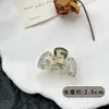 Presilha de Cabelo Meio Preso com Pérola da Moda Elegante Grampo de Cabelo de Luxo Leve Coreano Doce Versátil Acessórios High-End para Todas as Estações