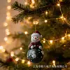 Enfeites de Natal acrílicos mais vendidos transfronteiriços: Chaveiros, pingentes de bolsa e decorações de carro do Papai Noel e renas