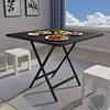 Nueva Mesa Plegable Mesa Cuadrada Pequeña Simple Mesa Plegable para el Hogar Mesa de Comedor Plegable Mesa de Comedor Mesa de Comedor Cuadrada Portátil Mesa Simple