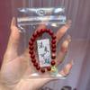 Nova Pulseira de Areia Roxa Dourada de Cinábrio Imitação Guofeng para Ganhar Dinheiro Ano Nafu Desta Vida Fivela Ping An Joia de Mão Popular de Ponto Turístico Wenchuang