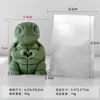Molde de Silicona para Vela Aromática de Cachorro Bulldog Transfronterizo Adorno de Rana DIY Decoración Molde para Velas Hecho a Mano