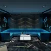 Estilo industrial bar Qingba música barbacoa tienda de té con leche tarjetero KTV sofá tema hotel tarjetero mesa de centro combinación