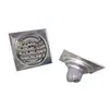 Ralo de chão anti-odor em aço inoxidável espessado, design ondulado de 6 mm para banheiro, varanda, máquina de lavar e esgoto, ralo de chão à prova de insetos