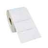 Papel Térmico para Etiquetas 70*40*1000 Hojas/Rollo, Papel Adhesivo Impermeable para Impresión de Códigos de Barras, Blanco