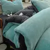 Conjunto de Quatro Peças de Veludo Leite Dupla Face Grau Mãe e Bebê Outono e Inverno Alta Gramatura Quente Capa de Edredom Antiestático Antiderrapante Para Roupa de Cama