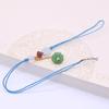 Llavero de cuerda trenzada hecho a mano, borla colgante para bolso de mujer, cuerda de jade con asa, colgante para coche, borla