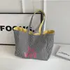 Bolso Tote Coreano Nuevo de Gran Capacidad Moda Rayada de Lona de Doble Cara Bolso con Estampado de Letras para Estudiantes en Clase
