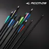 Flechas de Práctica para Principiantes 7.8mm Flechas Mixtas de Carbono con Plumas de Escudo de Colores para Arcos Recurvos, Compuestos, Caza Americana, Arcos de Tiro Recto Tradicionales y Flechas